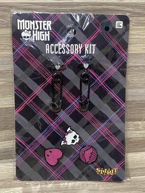 monster high Black and Pink Hair Pin Accessory Kit